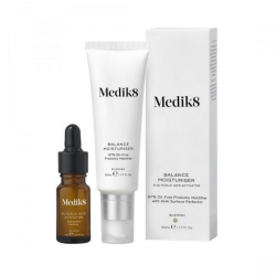 MEDIK8 - Balance Moisturiser & Glycolic Acid Activator - 97% bezolejov matujci krm s probiotikami a AHA kyselinou